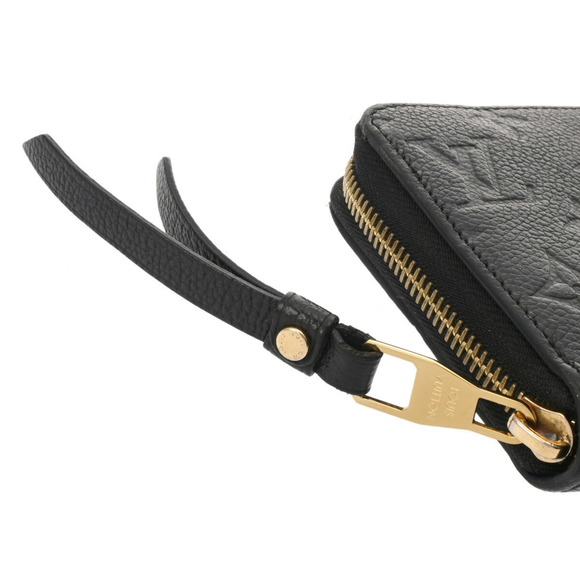 LOUIS VUITTON Monogram Empreinte Zippy Wallet Noir M61864 Women's Leather Long - Picture 10 of 13